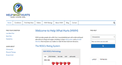 Desktop Screenshot of helpwhathurts.com